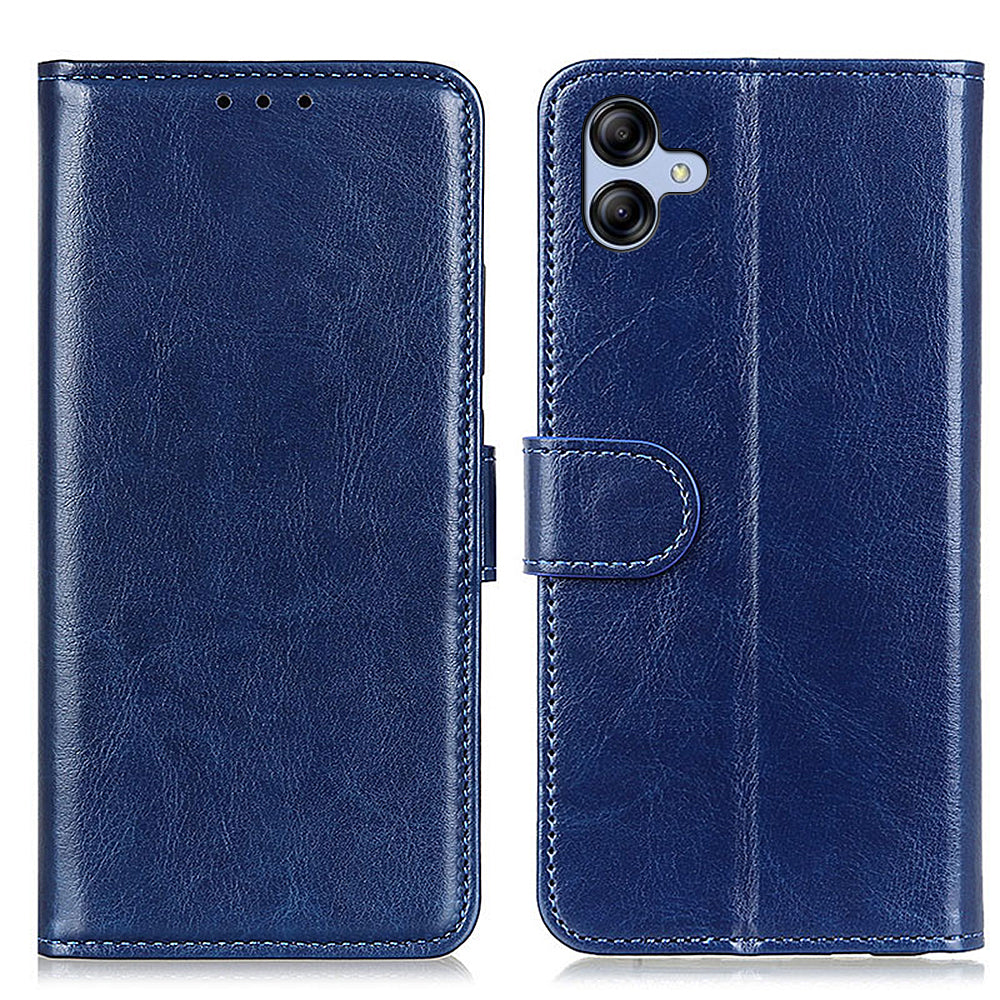 For Samsung Galaxy A05 4G Case Leather Phone Cover Wallet Crazy Horse Texture Stand Shell For Samsung Galaxy A05 4G Case Leather Phone Cover Wallet Crazy Horse Texture Stand Shell
